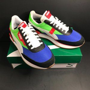 PUMA Future Rider Play On Puma Black/Fluo Green/Da